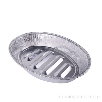 Moule en papier d&#39;aluminium de forme ovale de 6800 ml